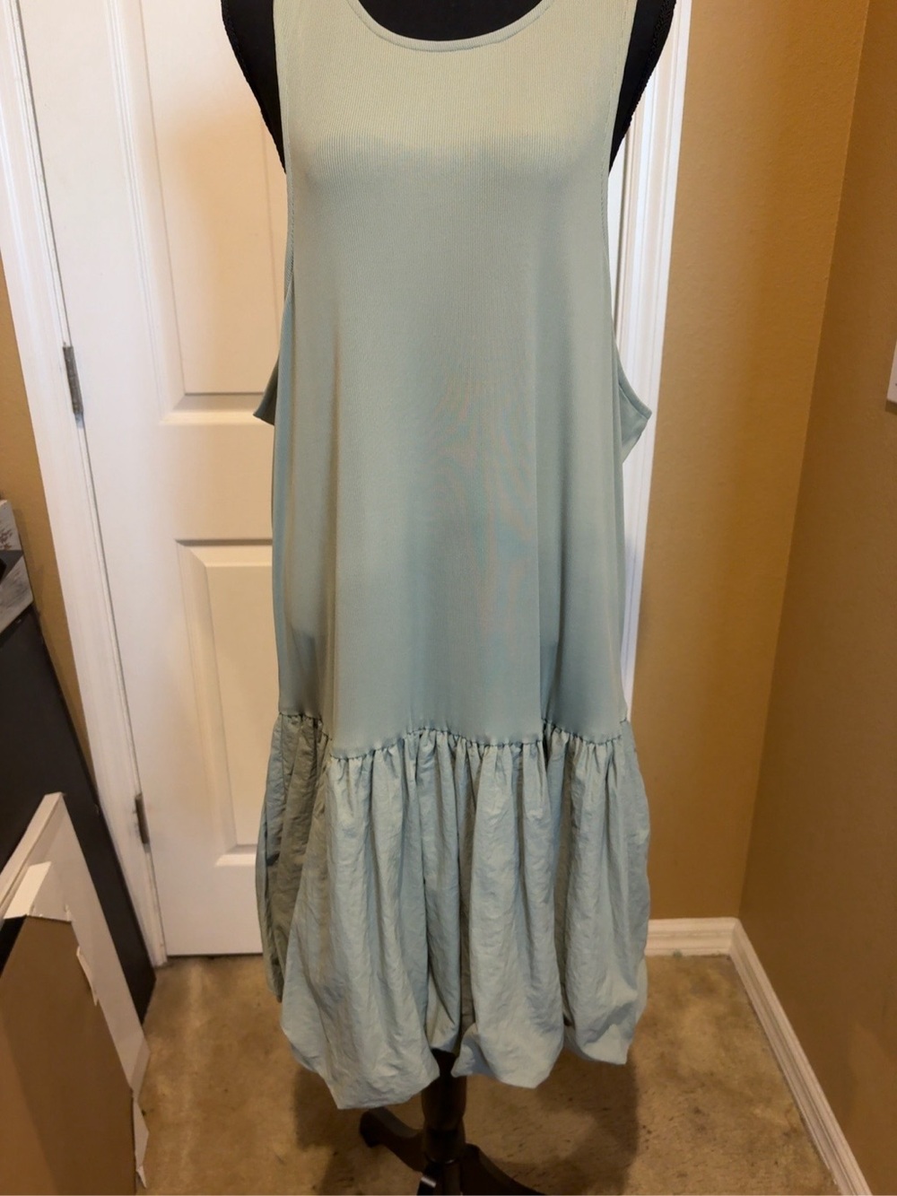 Almost Famous Sage Green Midi Dress